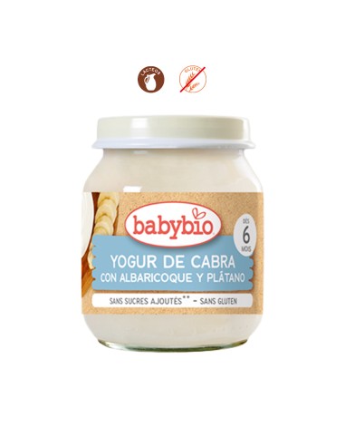 BABYBIO YOGUR ALBARICOQUE PLATANO (CABRA) - 2x130G