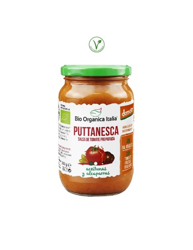 SALSA TOMATE PUTTANESCA ALCAPARRAS BIO BOI - 325ML