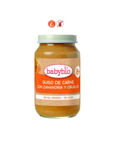 BABYBIO MENU GUISO CARNE ZAN. CIRUELA (+8M) - 200GR.