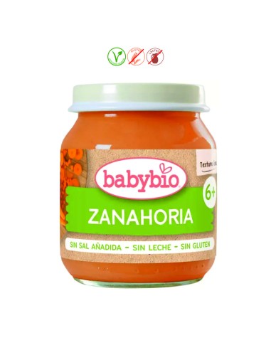 BABYBIO ZANAHORIA (+6M) - 130GR.