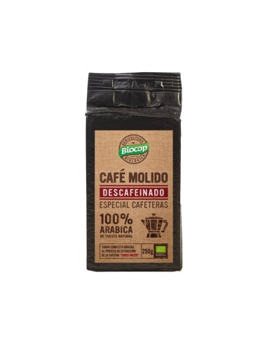 CAFE DESCAFEINADO MOLIDO 100% ARABICA - 250GR.