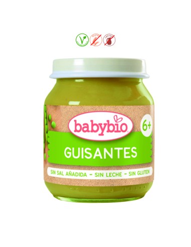 BABYBIO GUISANTES (+6M) - 130GR.