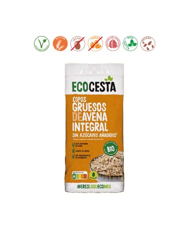  COPOS DE AVENA INTEGRAL GRUESOS  BIO - 500GR.