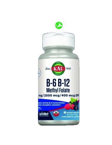 B6 B12 METHY FOLATE - 60 COMPRIMIDOS SUBLINGUALES