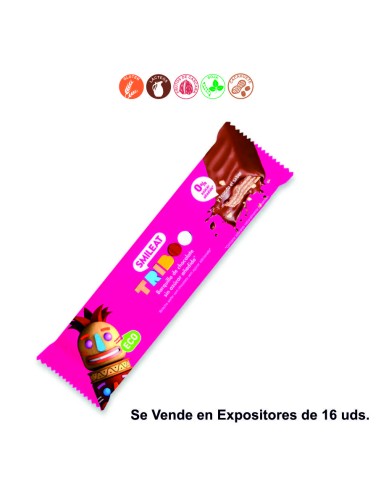 EXP. BARQUILLO RECUBIERTO DE CHOCOLATE BIO - 16x40GR.