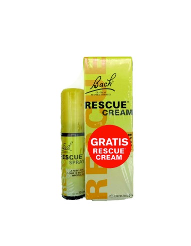 (D) BACH RESCUE SPRAY 20ML. + CREMA RESCUE 30ML. 