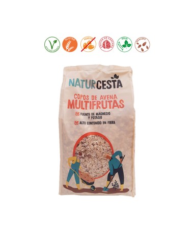  COPOS DE AVENA MULTIFRUTAS - 1KG.