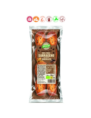 MAGDALENAS SARRACENO CHIPS CHOCOLATE - 180GR.