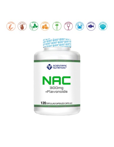 NAC + FLAVONOIDS 300MG - 120 CAPSULAS