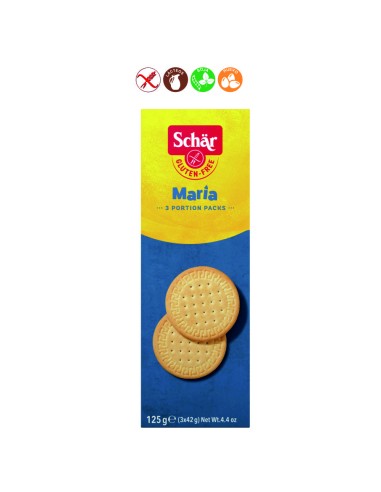 GALLETA MARIA 3 PORCIONES SIN GLUTEN - 125GR.