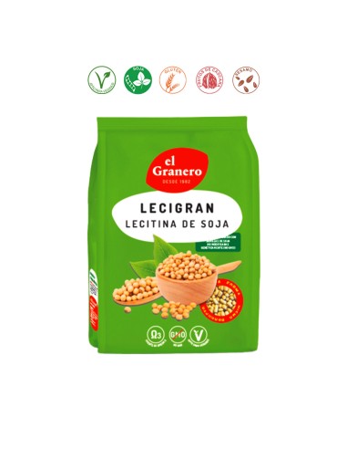 LECIGRAN LECITINA DE SOJA IP NO GMO - 500GR.