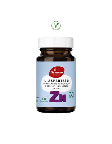 (E) L-ASPARTATO DE ZINC 360MG - 100 COMPRIMIDOS