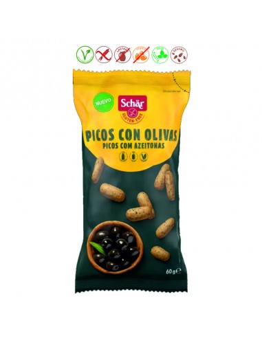 PICOS CON OLIVAS SIN GLUTEN - 60GR.