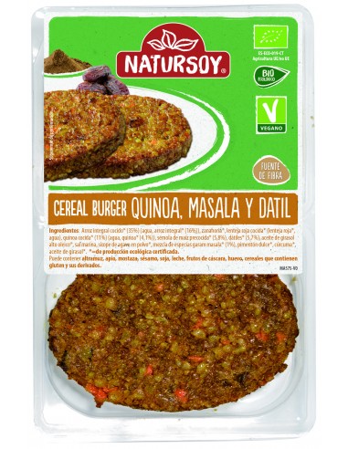 (F) HAMBURGUESA CEREAL BURGER QUINOA MASALA Y DATIL