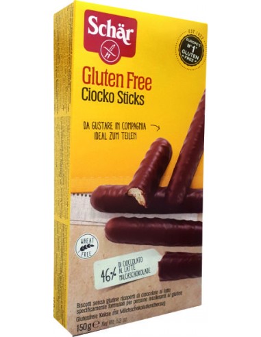 CIOCKO STICKS GALLETAS SIN GLUTEN - 150GR.