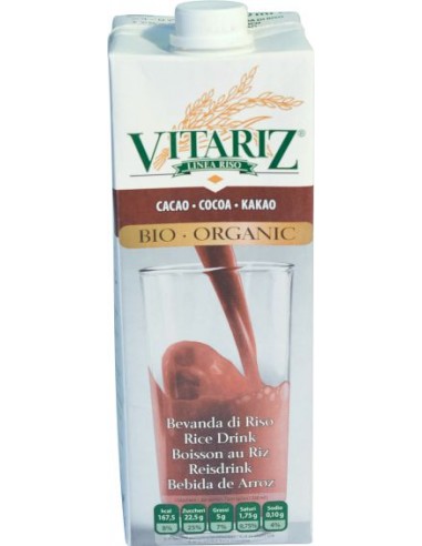 BEBIDA ARROZ CHOCOLATE VITARIZ - 1 LITRO