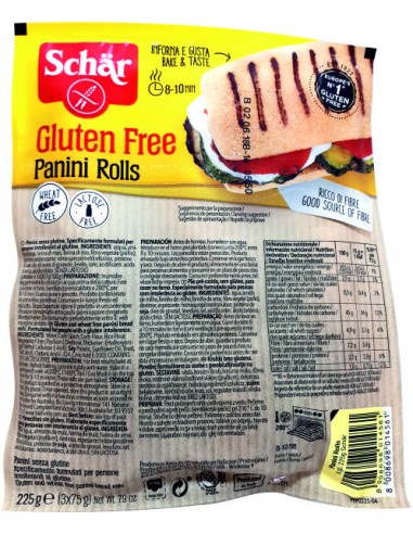 PANINI ROLL SIN GLUTEN - 225GR.