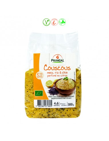 COUS COUS MAIZ ARROZ CHIA AL LIMON - 300GR.