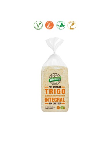 PAN MOLDE SIN CORTEZA TRIGO INTEGRAL - 300GR.