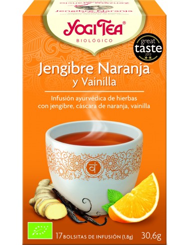 YOGI TEA JENGIBRE NARANJA VAINILLA - 17 FILTROS