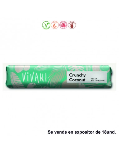 EXP BARRITA CHOCOLATE CRUJIENTE CON COCO - 18x35GR