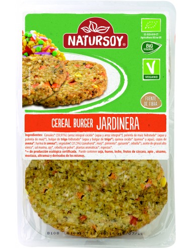 (F) HAMBURGUESA CEREALES JARDINERA - 160GR.