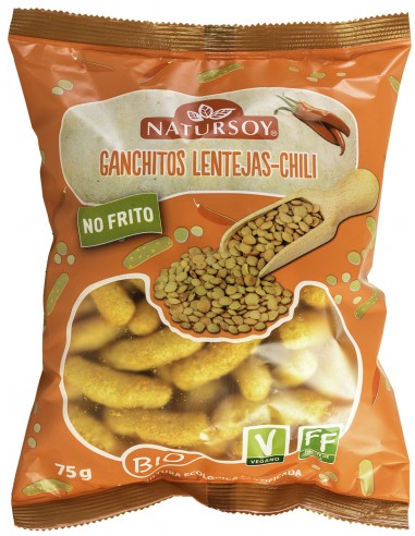 GANCHITOS DE LENTEJAS Y CHILI - 75GR.