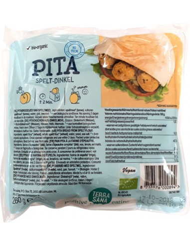 PAN PITA DE ESPELTA - 260GR.