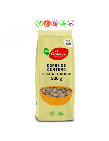 COPOS DE CENTENO BIO - 500GR.