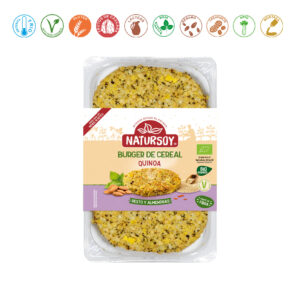 HAMBURGUESA CEREAL BURGER QUINOA PESTO Y ALMEN