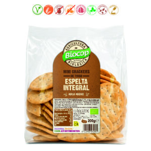 MINI CRACKERS ESPELTA INT MASA MADRE - 200GR.