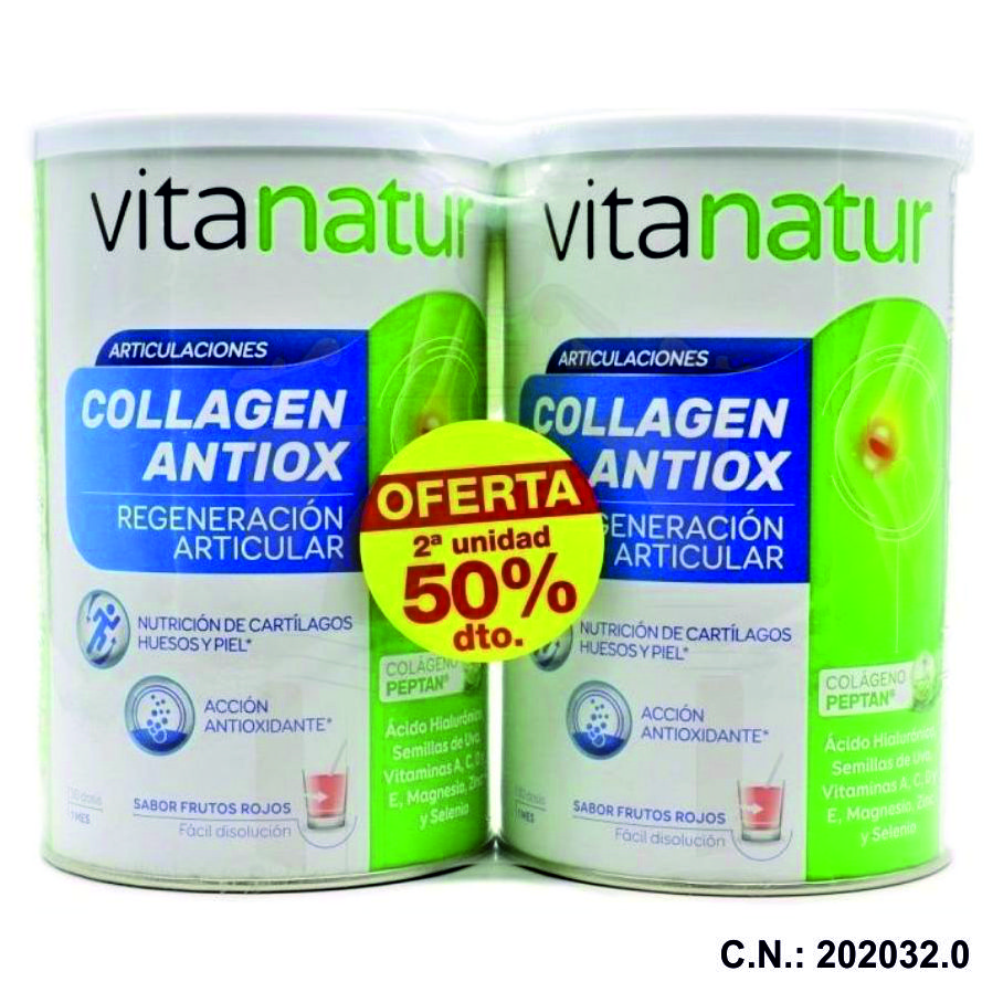 VITANATUR COLLAGEN ANTIOX PLUS 360G-2DO ENVASE 50%