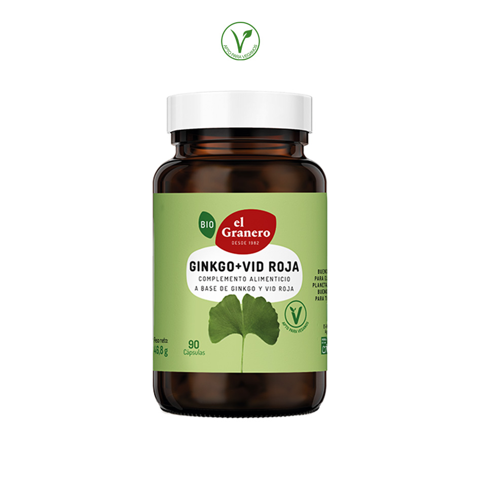GINKGO + VID ROJA BIO 500MG - 90 CAPSULAS