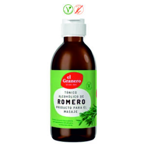 TONICO ALCOHOLICO DE ROMERO PARA MASAJE - 250ML.
