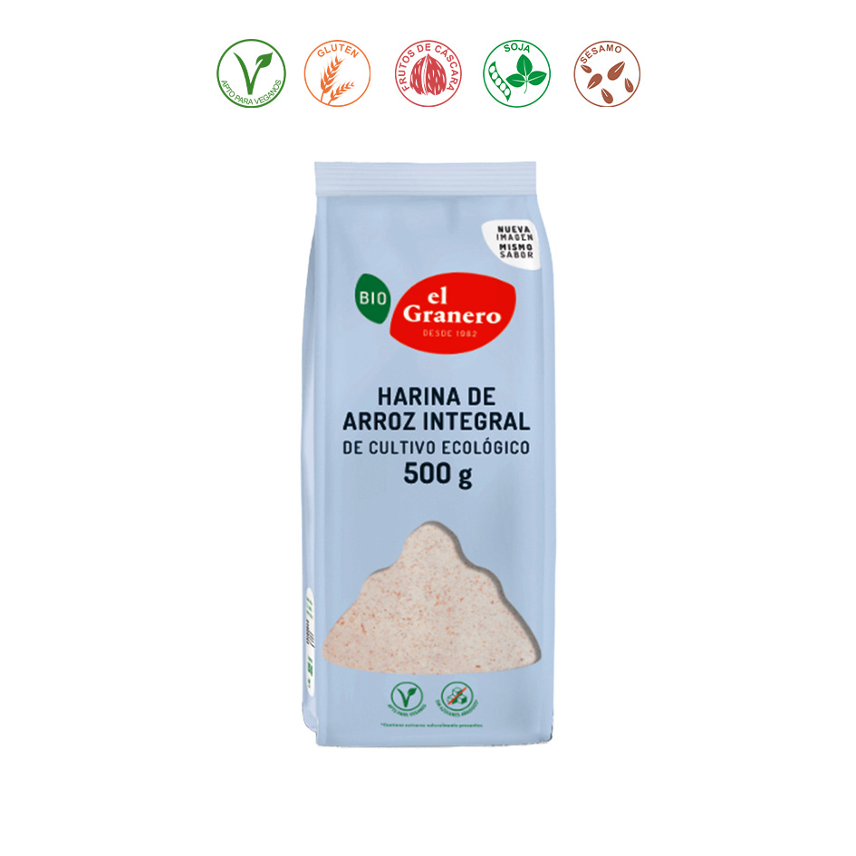 HARINA DE ARROZ INTEGRAL BIO - 500GR.