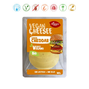 VEGAN CHEESEE LONCHAS CHEDDAR BIO - 160GR.