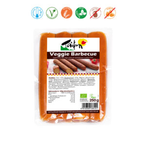 SALCHICHAS VEGGIE AHUMADO BIO - 250GR.