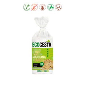 D) TORTITAS ARROZ MAIZ MANZANA CANELA - 127GR.
