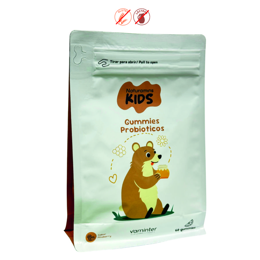 NATURAMINS KIDS PROBIOTICOS (PIÑA FRESA) - 60 GUMMIES