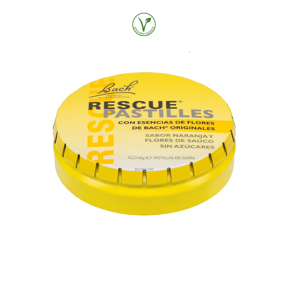 BACH RESCUE PASTILLAS NARANJA SAUCO S/A BOTE - 50