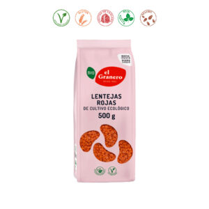 LENTEJAS ROJAS BIO - 500GR.