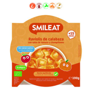 PLATITO RAVIOLI CALABAZA (+15M) BIO - 200GR.
