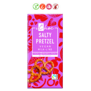 ICHOC CHOCOLATE VEGANO PRETZEL SALADO - 80GR.