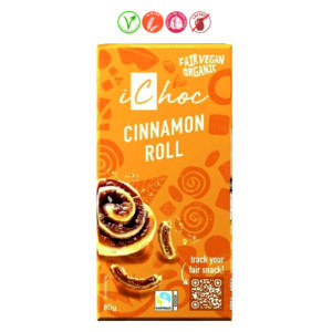 ICHOC CHOCOLATE VEGANO ROLLITO DE CANELA - 80GR.