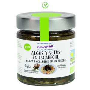ALGAS Y SETAS EN ESCABECHE BIO - 160GR.